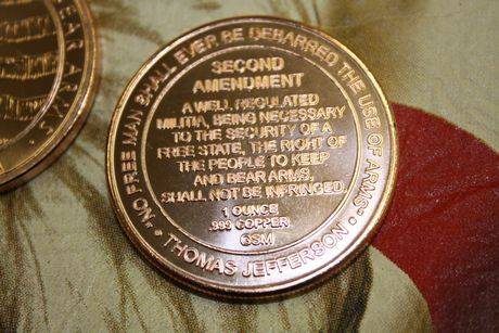 2nd Amendment Coin 1oz copper