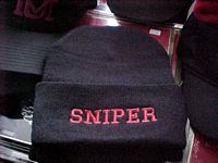100% Acrylic beanie cuff knits -Sniper Black