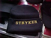 100% Acrylic beanie cuff knits -Stryker Black hat