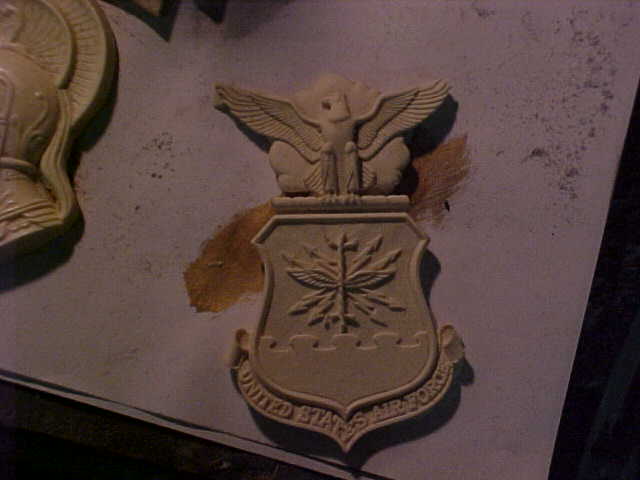AF Emblem not cleaned or painted