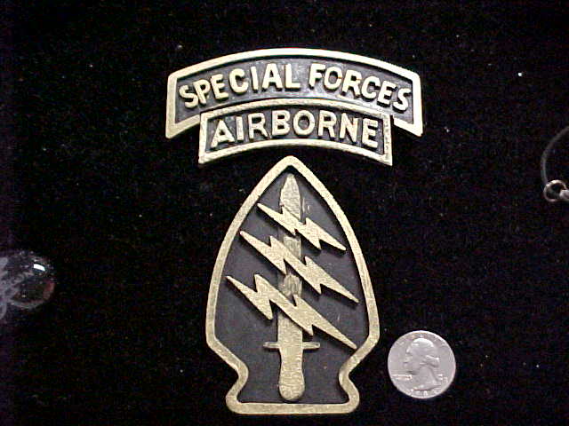 Special Forces emblem w/tabs 3 peice