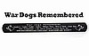 War Dog Remembered Wide Bracelet Black