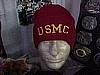 100% Acrylic beanie cuff knits -USMC Red