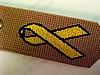 Yellow ribbon key Fob Embr